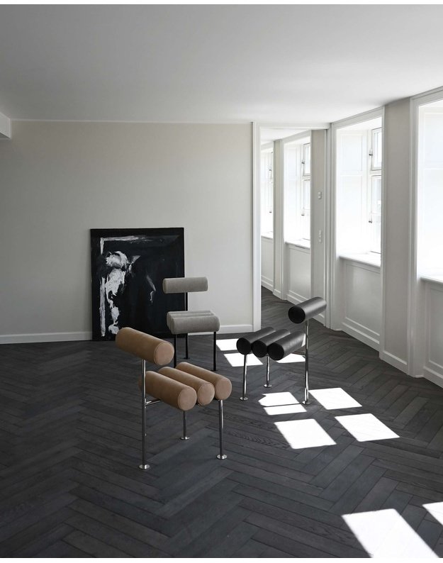 KĖDĖ HIRO | Stainless Steel - Aniline Leather Black