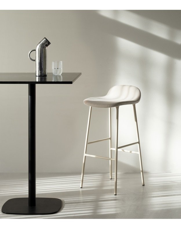 FORM BAR CHAIR LOW STEEL UPHOLSTERY | +colours