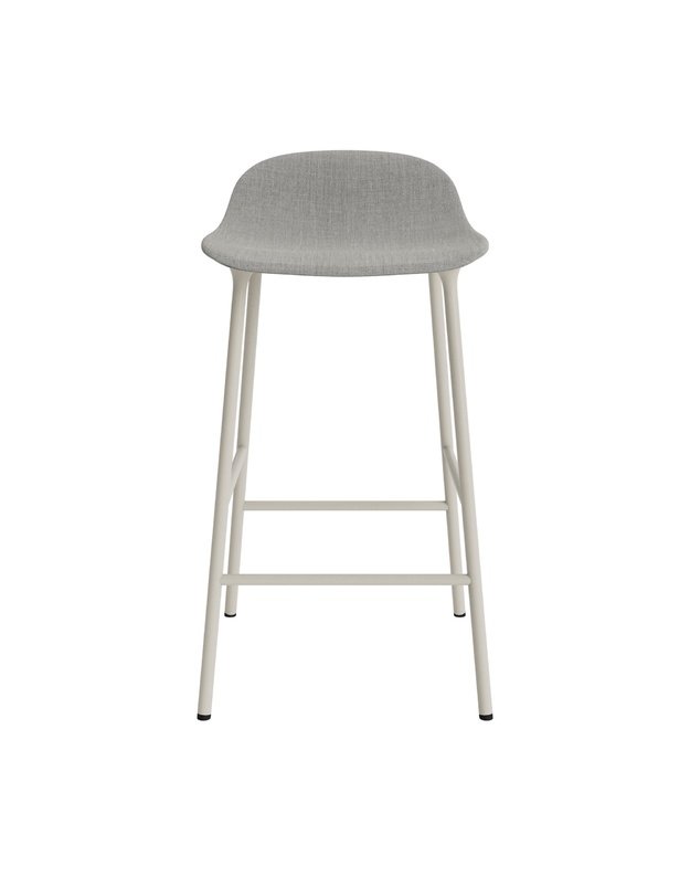 FORM BAR CHAIR LOW STEEL UPHOLSTERY | +colours