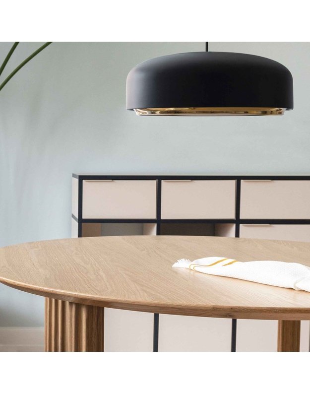 VALGOMOJO STALAS COMFORT CIRCLE | Black Oak