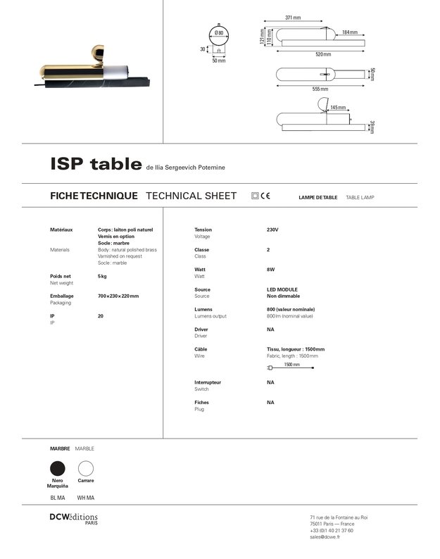 ISP TABLE LAMP | +colours