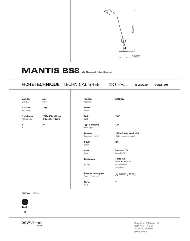 PASTATOMAS ŠVIESTUVAS MANTIS BS8 | +dydžiai