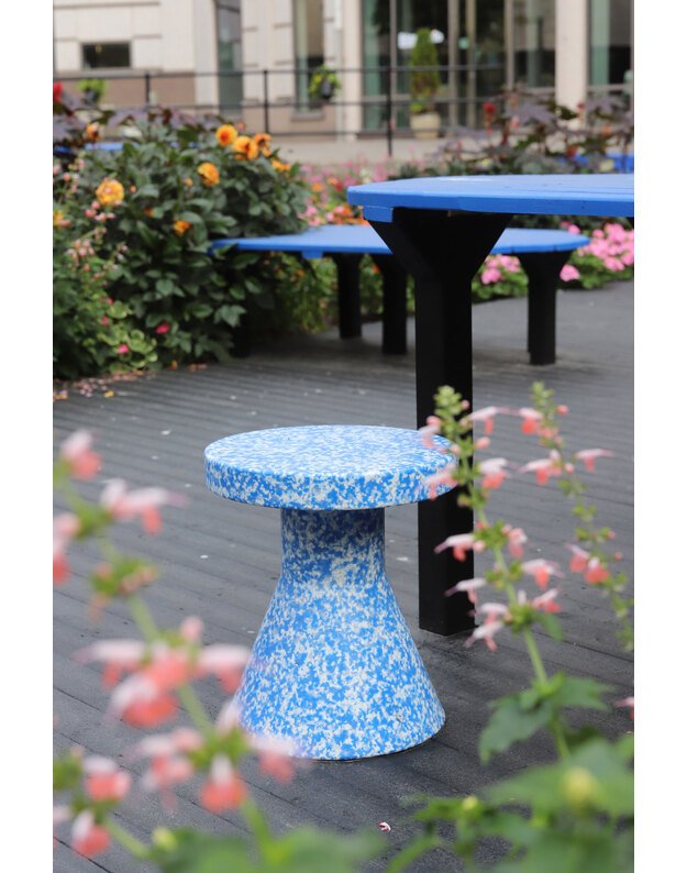 BIT CONE BLUE STOOL 