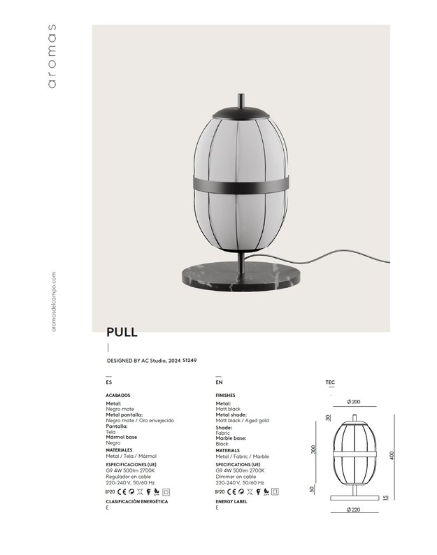 PULL TABLE LAMP | +colours 1