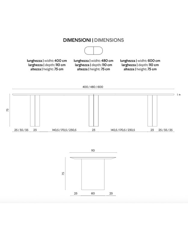 PLAUTO MAXXXI TABLE | +sizes 6