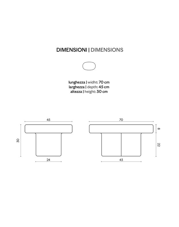 SODA OVAL COFFEE TABLE | +colours 5