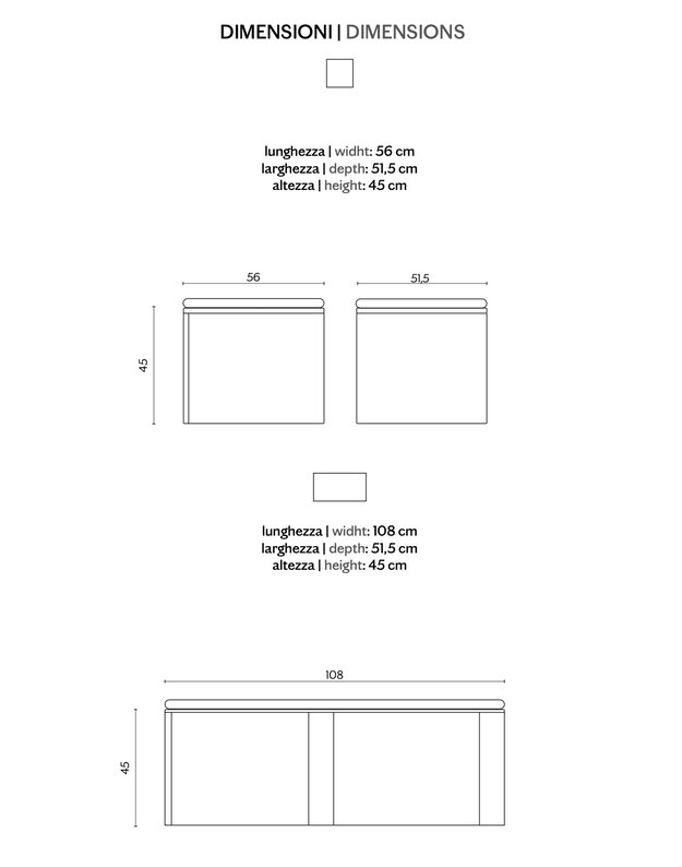 NAMI BENCH | Wood | +sizes 5