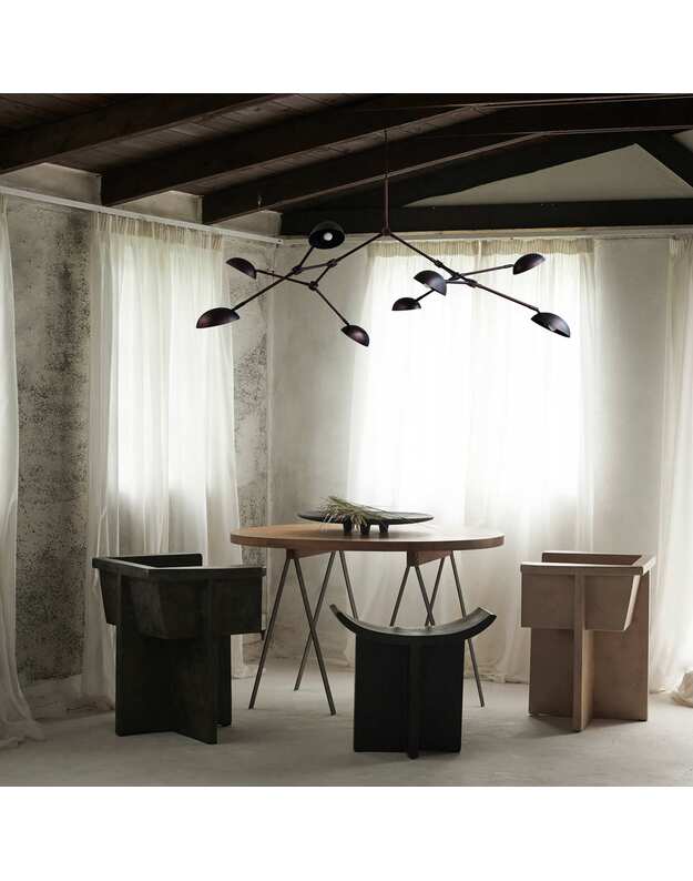 DROP CHANDELIER BURNED BLACK 3