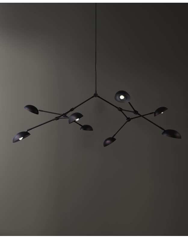 DROP CHANDELIER BURNED BLACK 7