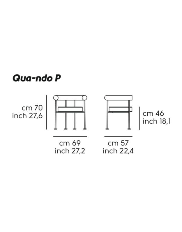 QUA-NDO P ARMCHAIR | +colours 5