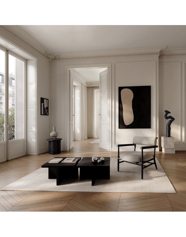 NAMA LOUNGE CHAIR | Aniline leather black 7