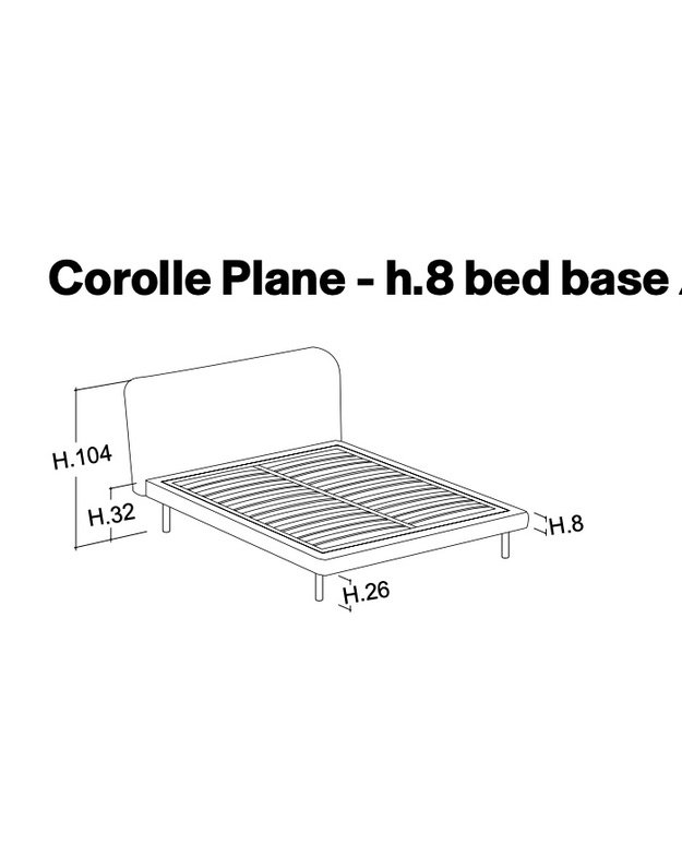 BED COROLLE H8 9