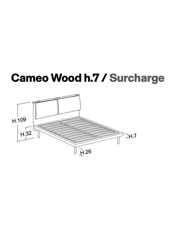BED CAMEO WOOD H7 8