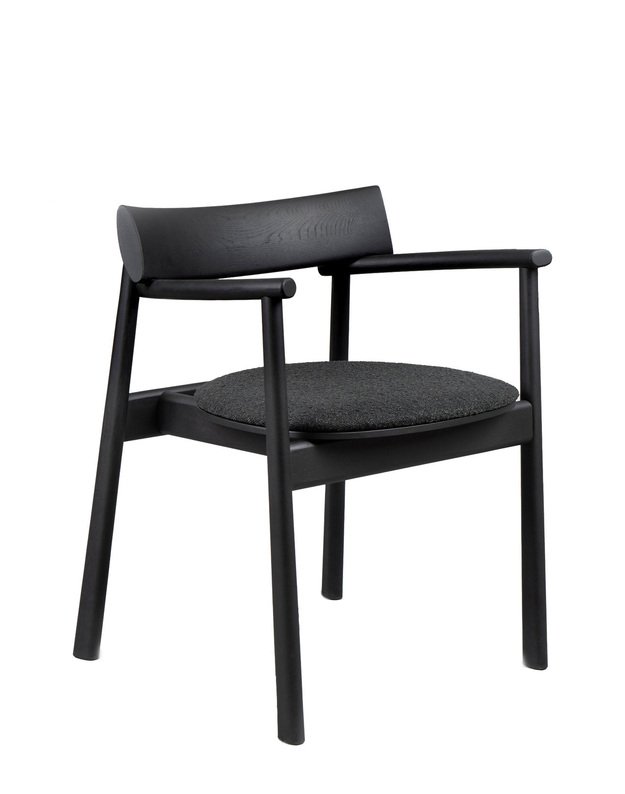 ELIPSA SOFT CHAIR | Black oak | Black Boucle
