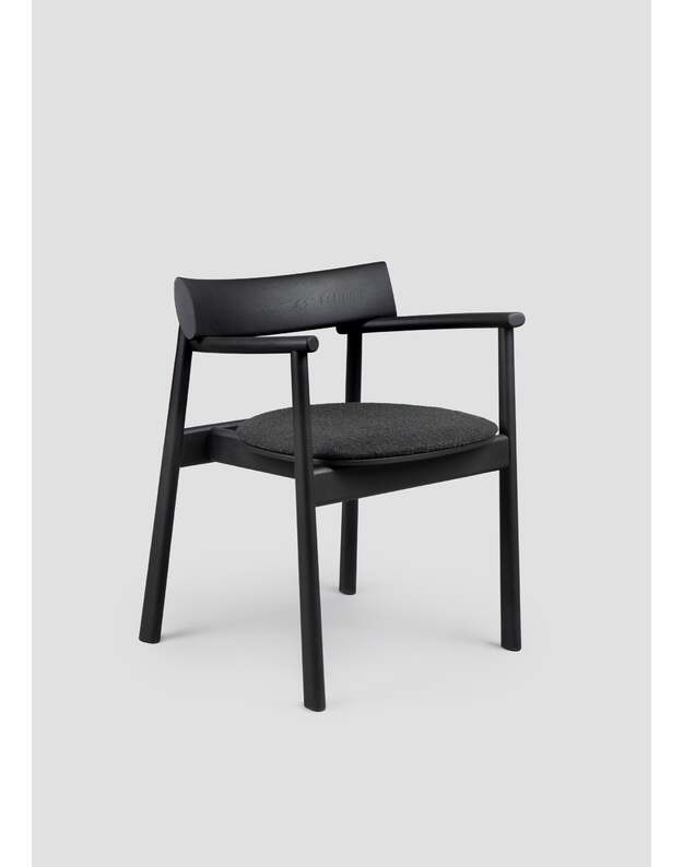 ELIPSA SOFT CHAIR | Black oak | Black Boucle 4