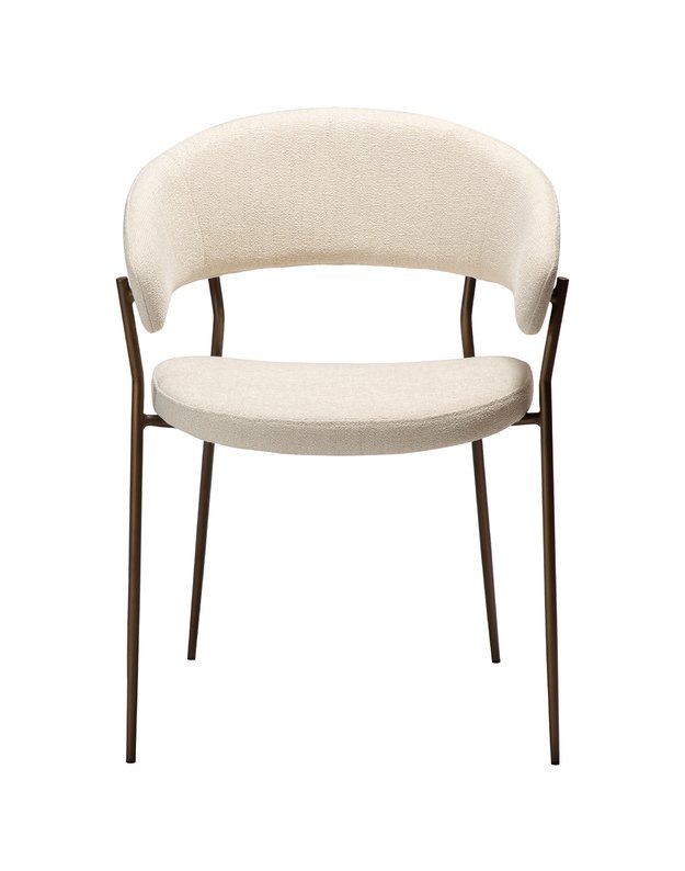 REBOOT kėdė | Simply beige boucle | Brass 1
