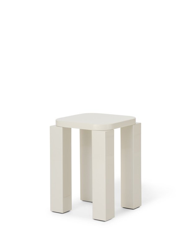 STALIUKAS / TABURETĖ ATLAS | Lacquered Creme