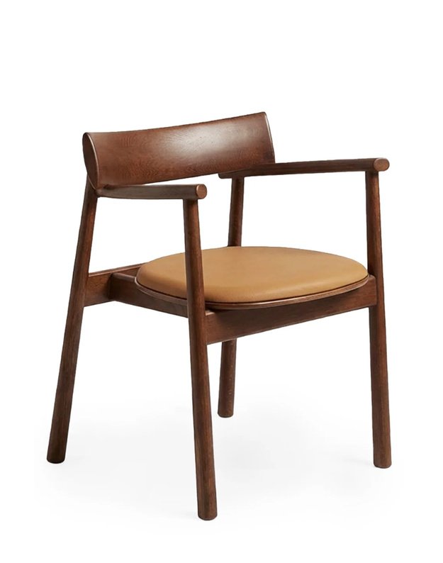 KĖDĖ ELIPSA SOFT | Dark brown oak | Leather