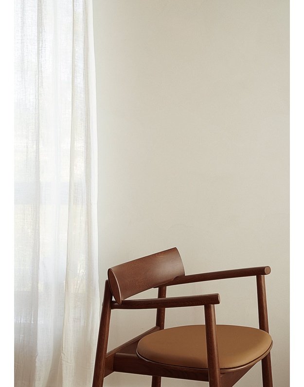 KĖDĖ ELIPSA SOFT | Dark brown oak | Leather