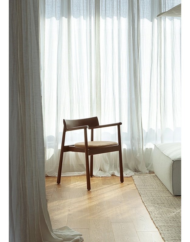 KĖDĖ ELIPSA SOFT | Dark brown oak | Leather