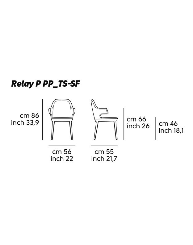 KĖDĖ RELAY P SU PORANKIAIS SF | +spalvos