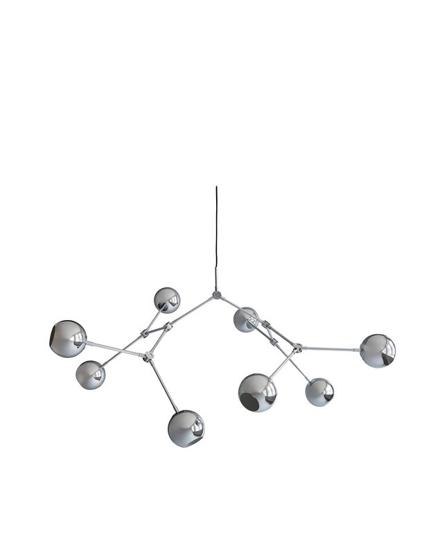 ŠVIESTUVAS DROP GLOBE | Chrome