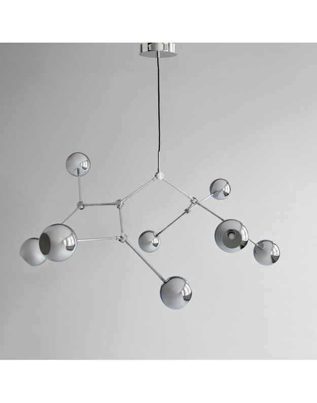 ŠVIESTUVAS DROP GLOBE | Chrome