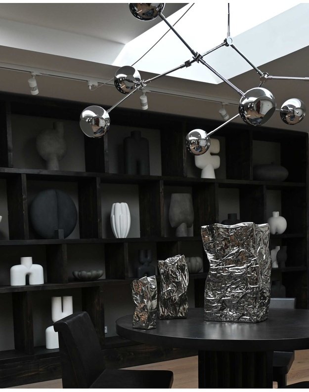 ŠVIESTUVAS DROP GLOBE | Chrome