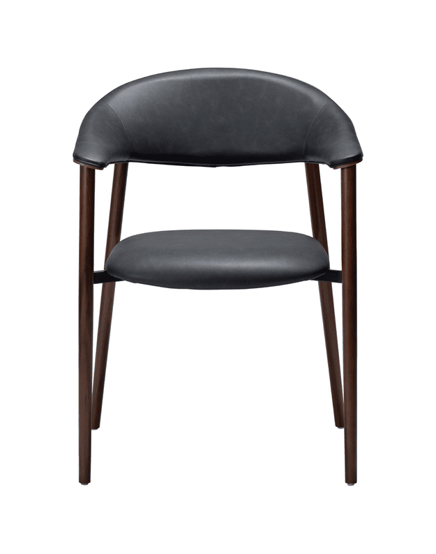 KĖDĖ SU PORANKIAIS RAVISH | Raven Black | Walnut