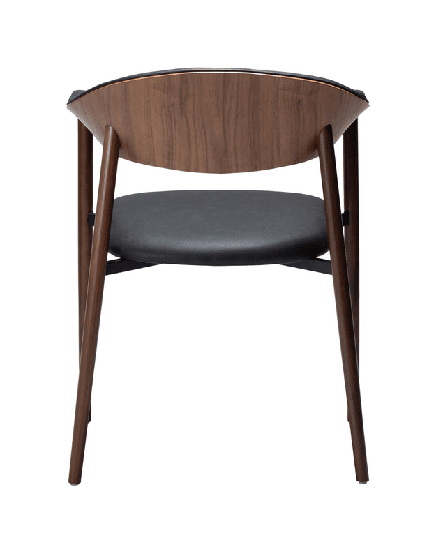 KĖDĖ SU PORANKIAIS RAVISH | Raven Black | Walnut
