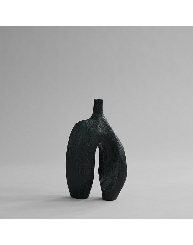 VAZA NI MEDIO | Carved Dark Green