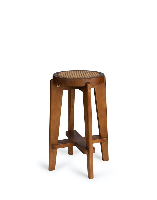 CANE COUNTER STOOL | DARK BROWN expo