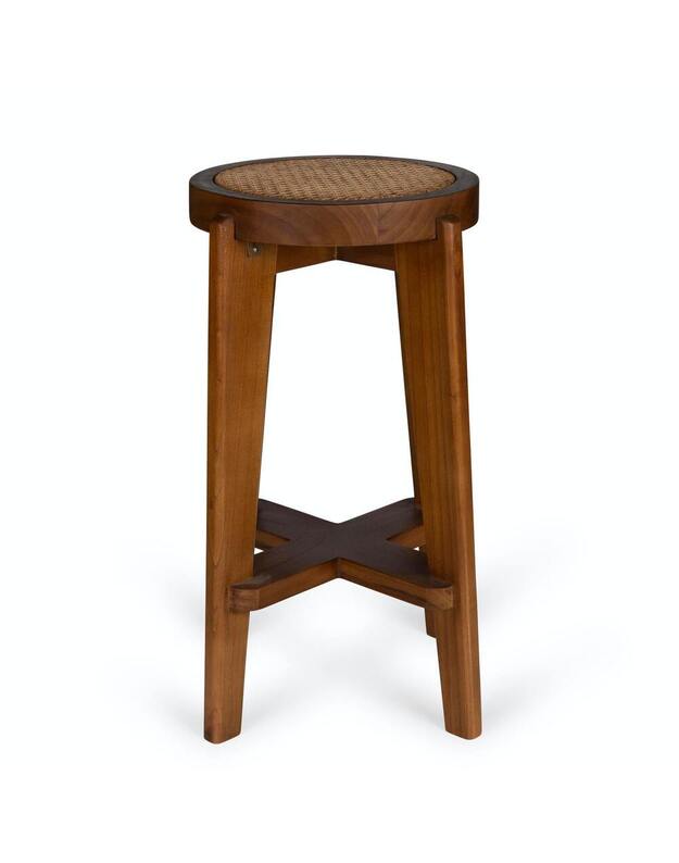 CANE COUNTER STOOL | DARK BROWN expo