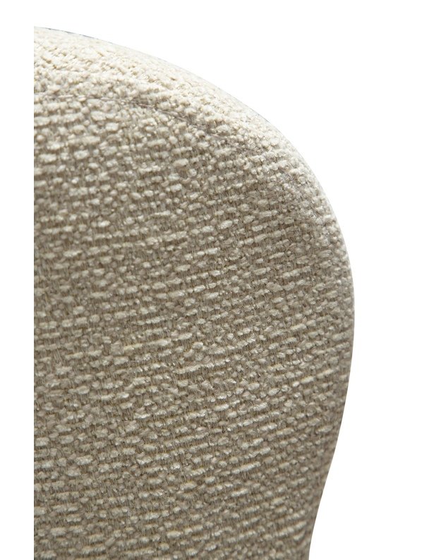 GLAM SWIVEL chair | frosted almond boucle