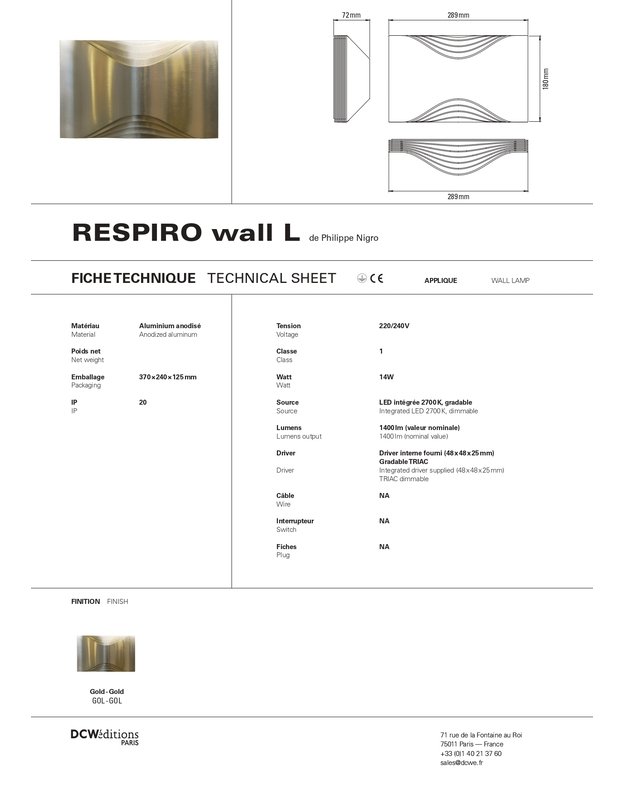 RESPIRO WALL LAMP | +sizes