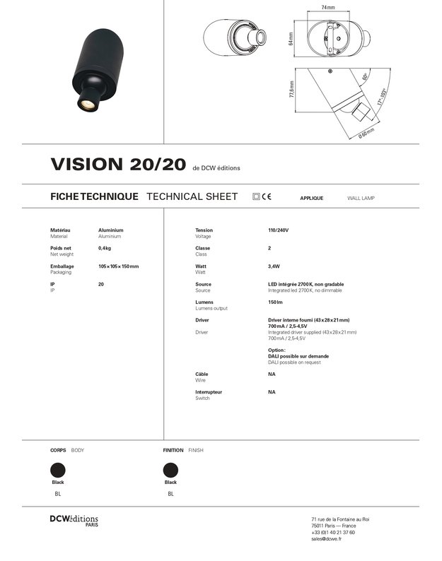 VISION 20/20 WALL LAMP 