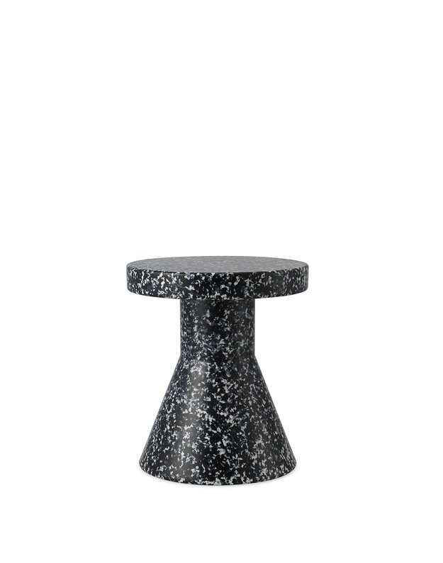 BIT CONE BLACK/WHITE STOOL 