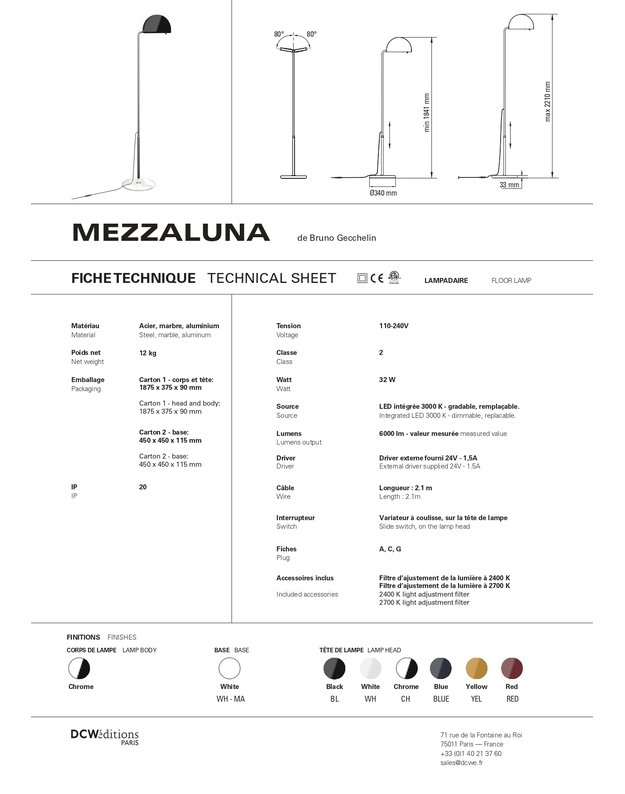 ŠVIESTUVAS MEZZALUNA | +spalvos