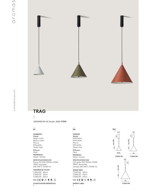 TRAG PENDANT LAMP | +sizes 4