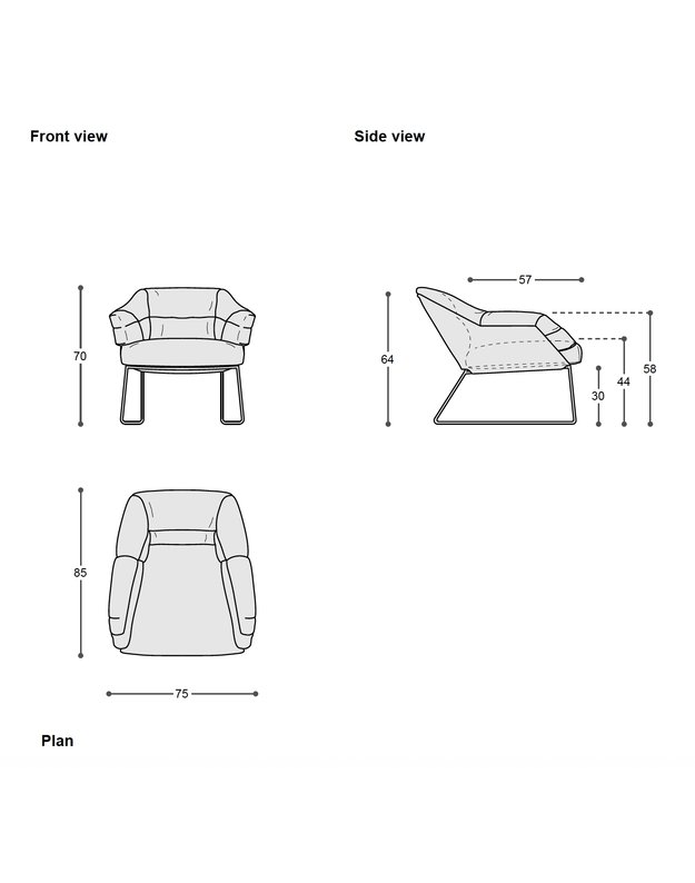NEW YORK LINE ARMCHAIR by Sergio Bicego 4