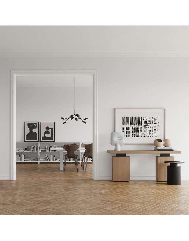 DROP CHANDELIER BURNED BLACK MINI 3