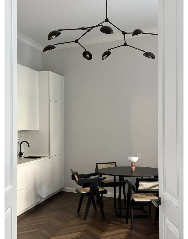 DROP CHANDELIER BURNED BLACK MINI 1