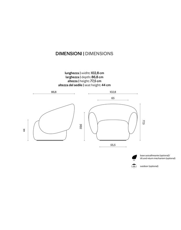 NEBULONA ARMCHAIR | +colours 6