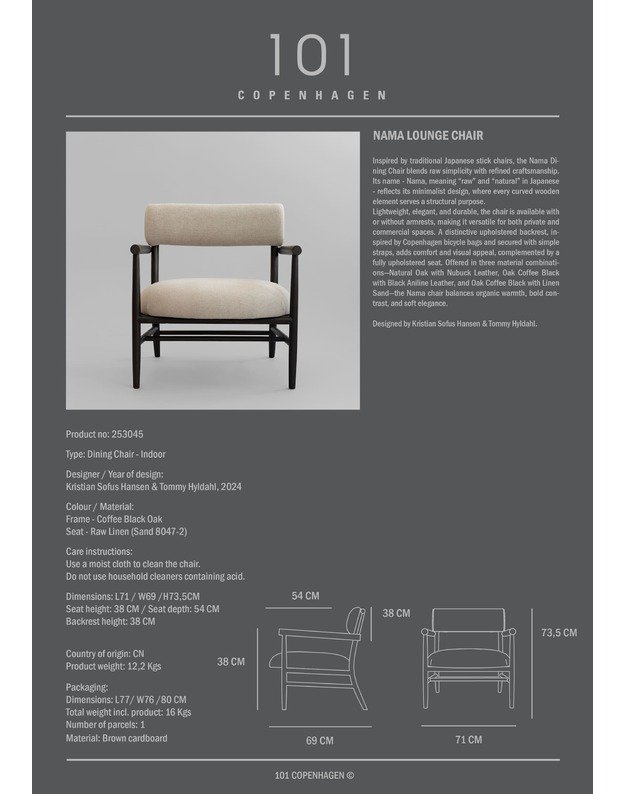 NAMA LOUNGE CHAIR | Linen 9
