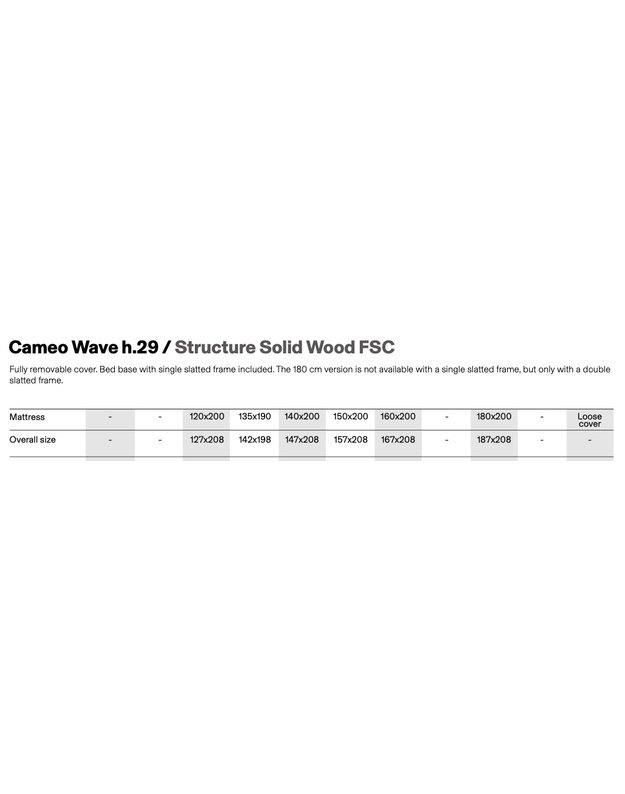 BED CAMEO WAVE H29 4