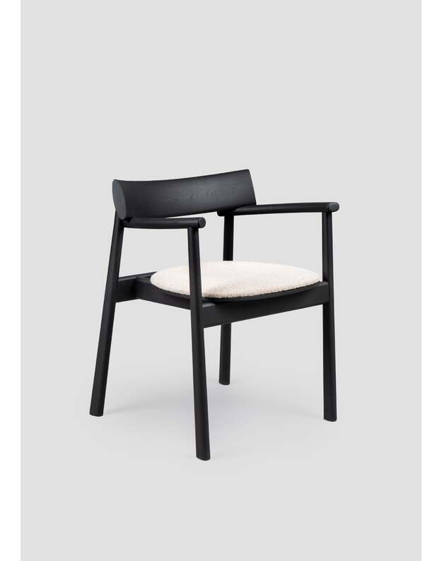 ELIPSA SOFT CHAIR | Black oak | Sand Boucle 1