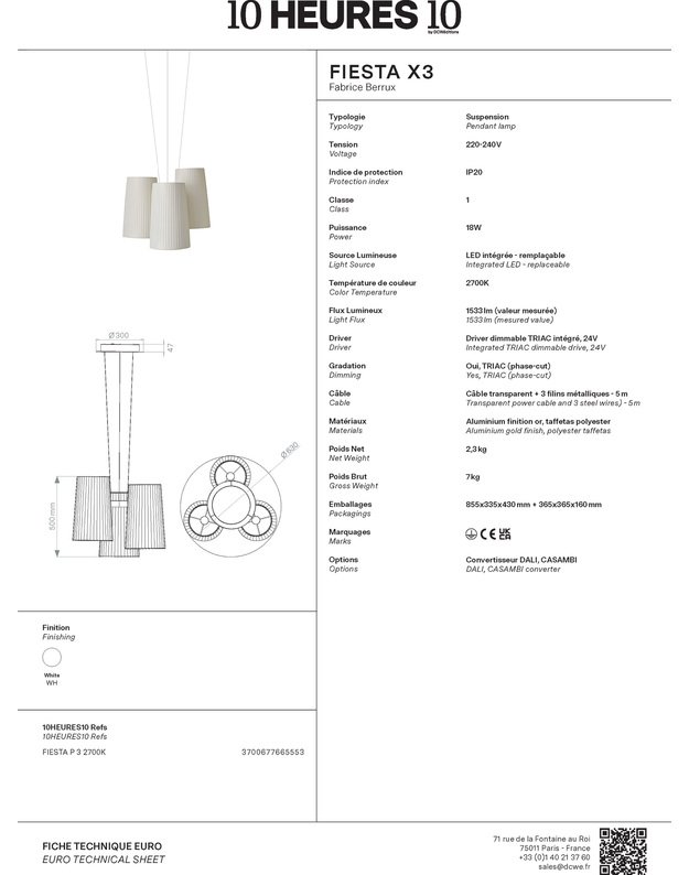 FIESTA 3 PENDANT LAMP  2