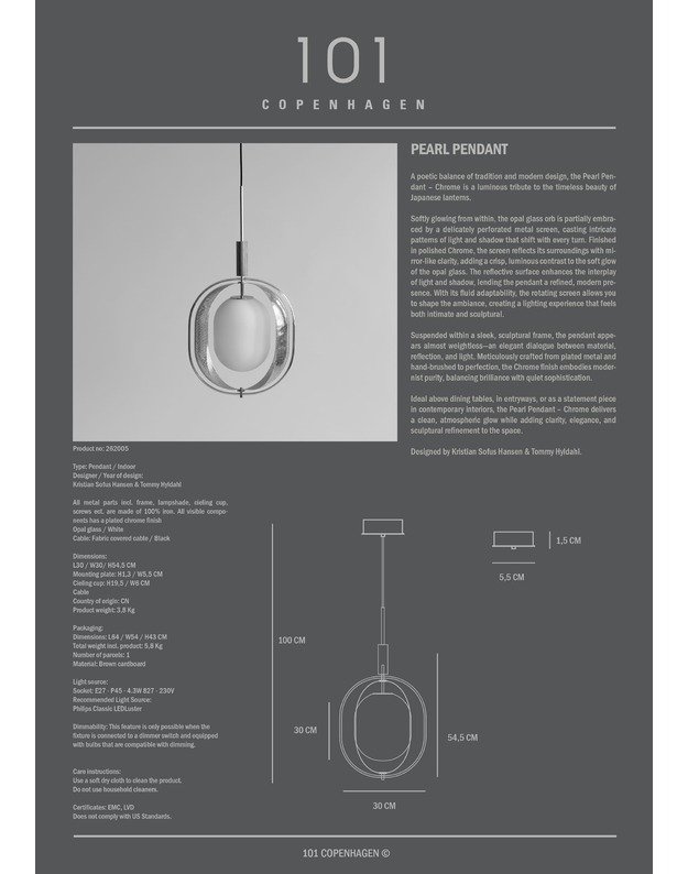 ŠVIESTUVAS PEARL | Chrome 5