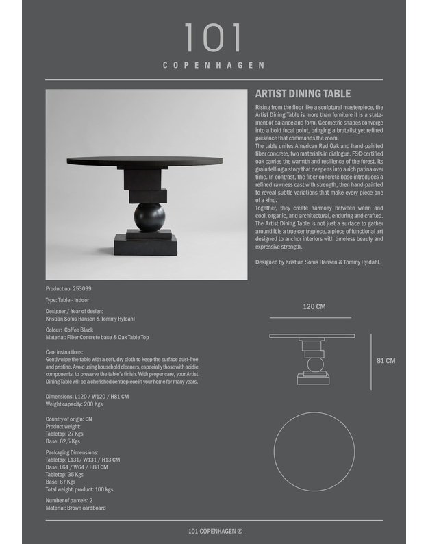  STALAS ARTIST | Coffee Black Oak