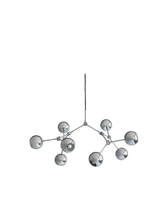 ŠVIESTUVAS DROP GLOBE MINI | Chrome